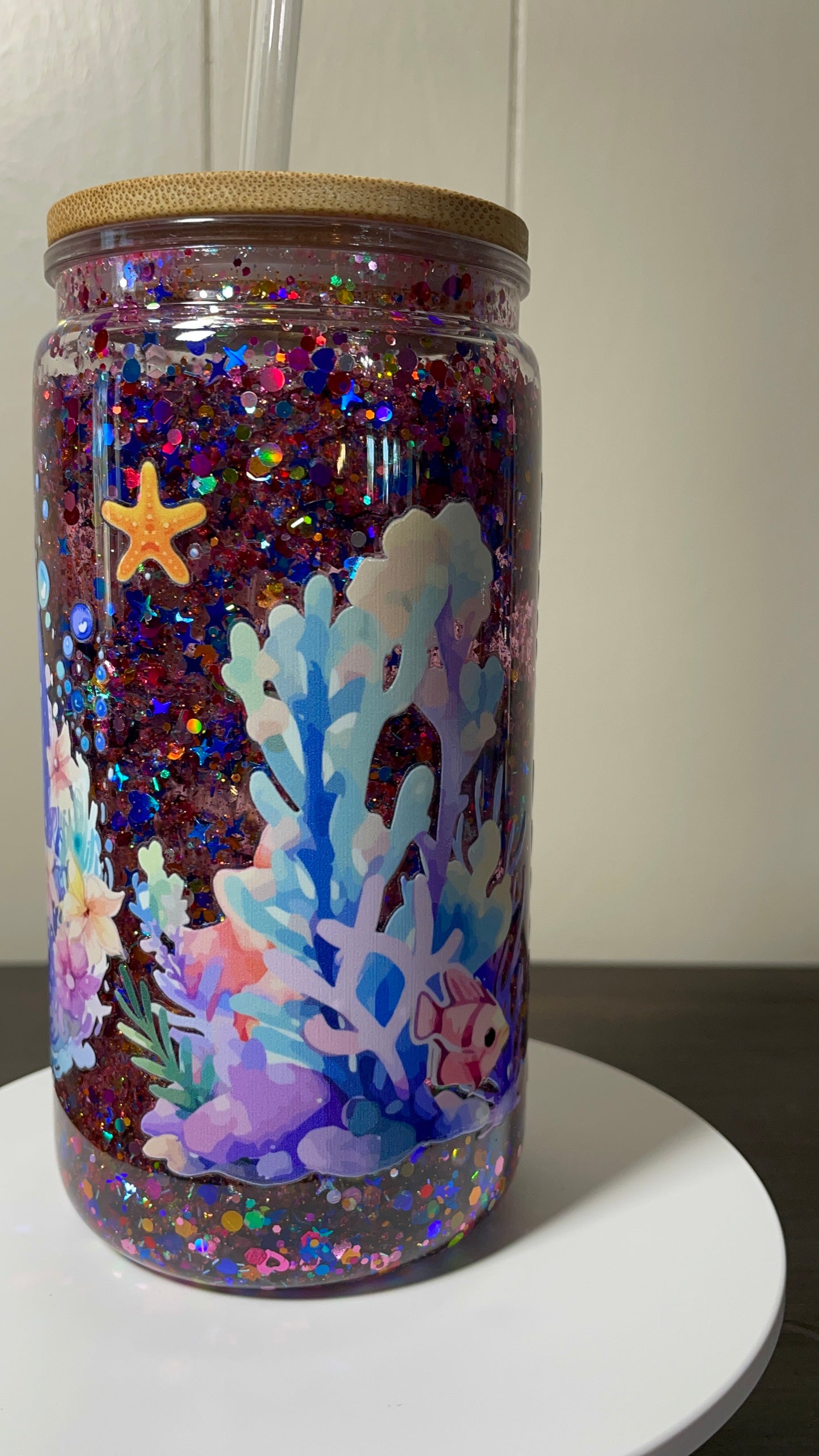 Under The Sea Glitter Tumbler