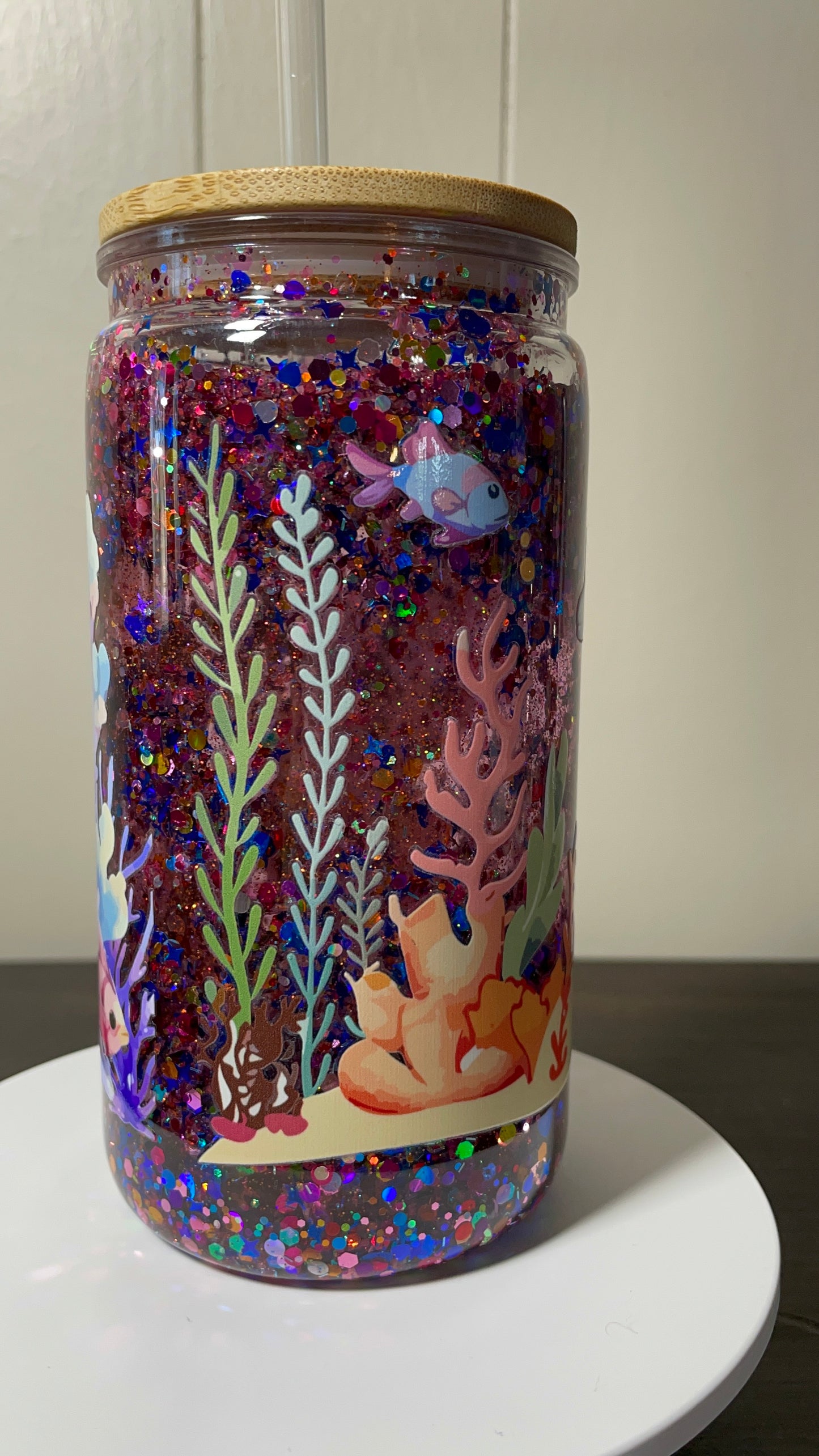 Under The Sea Glitter Tumbler