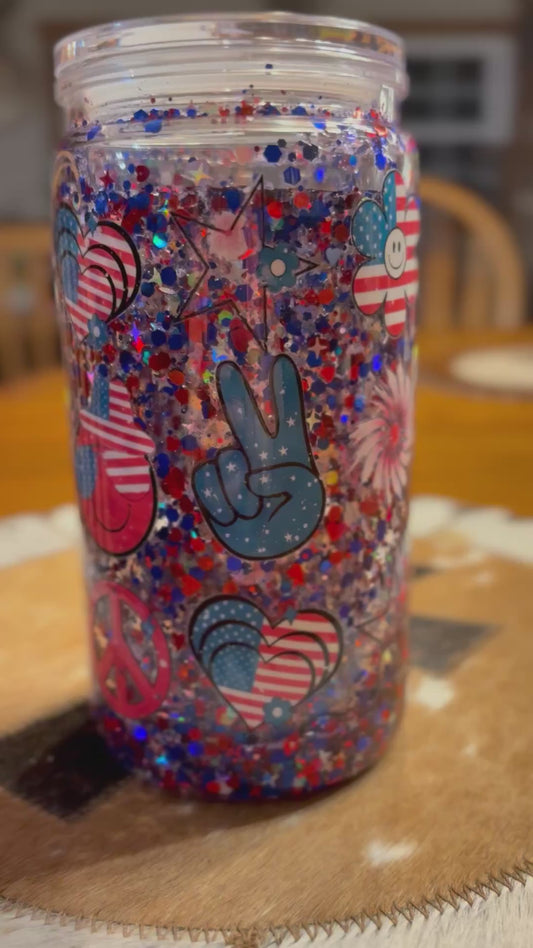 ✨ Stars, Stripes & Sparkle Tumbler ✨